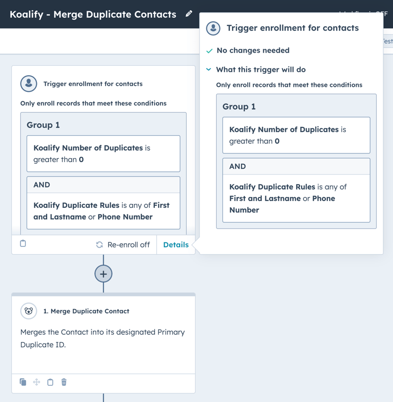 Bulk merge Apollo duplicates in a HubSpot workflow action