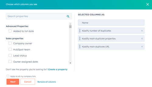 Export HubSpot duplicates to excel