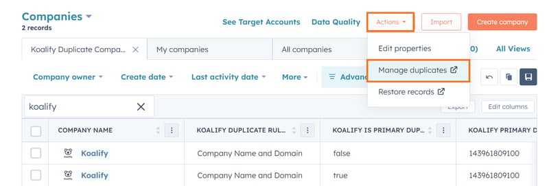 How to Find Duplicates in HubSpot with the Duplicate Management Tool