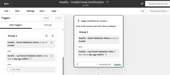How to create notifications for invalid emails in HubSpot-1
