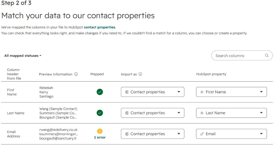 How to validate imported emails in HubSpot before they hit a list with error