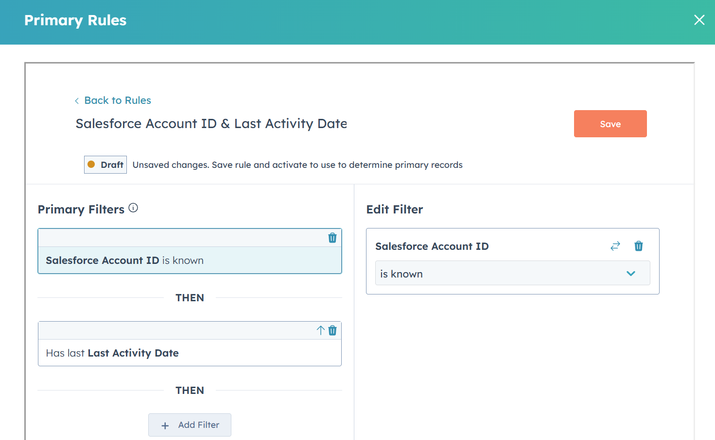 Koalfiy Merge Salesforce Account ID & Last Activty Date