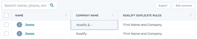 Koalify Format Special Characters to Detect Duplicates