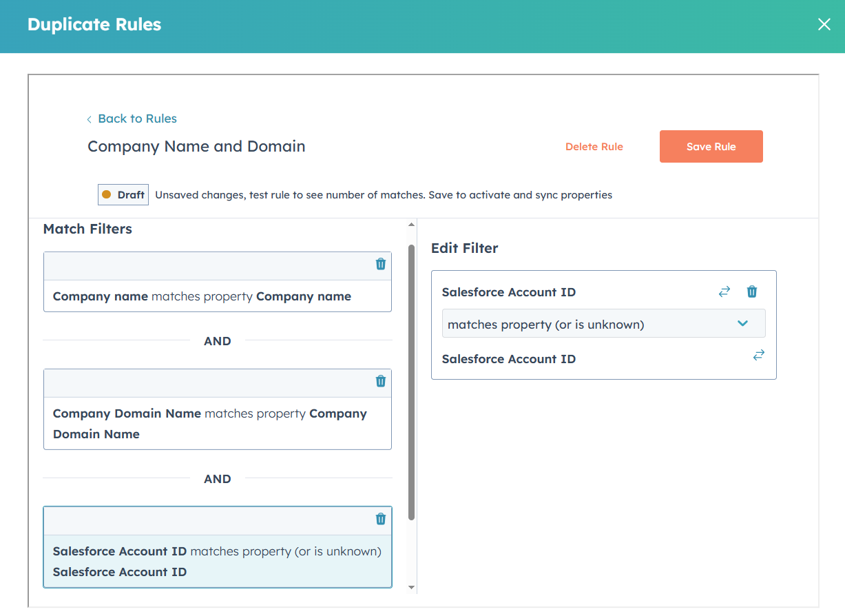 Koalify Merge HubSpot Companies while Synced with Salesforce