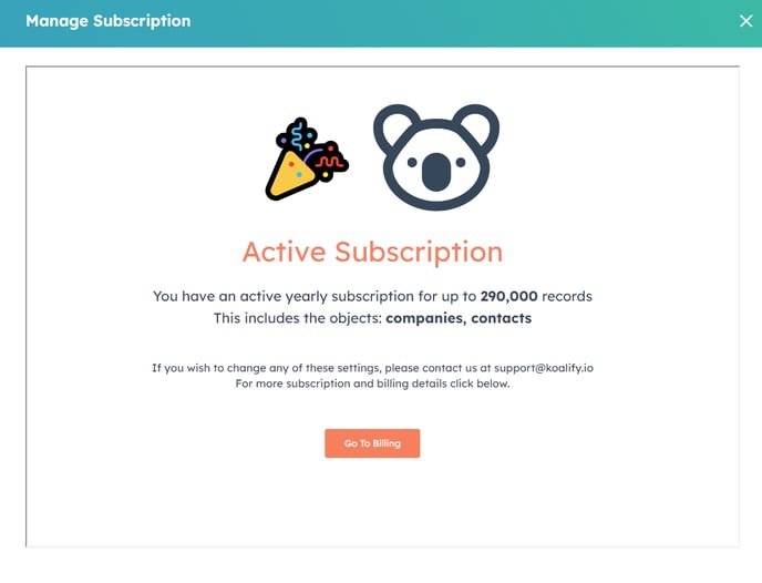 Managing Your Active Koalify Subscription