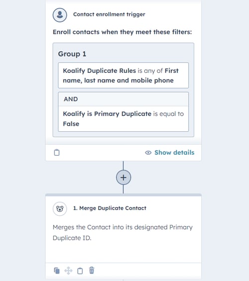 Merge Strict HubSpot duplicate Automatically With Koalify