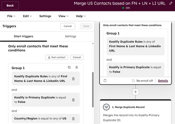 How to Merge in HubSpot Using Filter Criteria That Apply Only to the Primary Record with Koalify