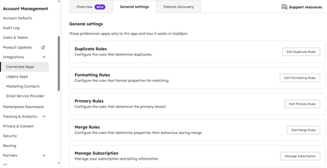 Navigate to the Koalify app settings page V2