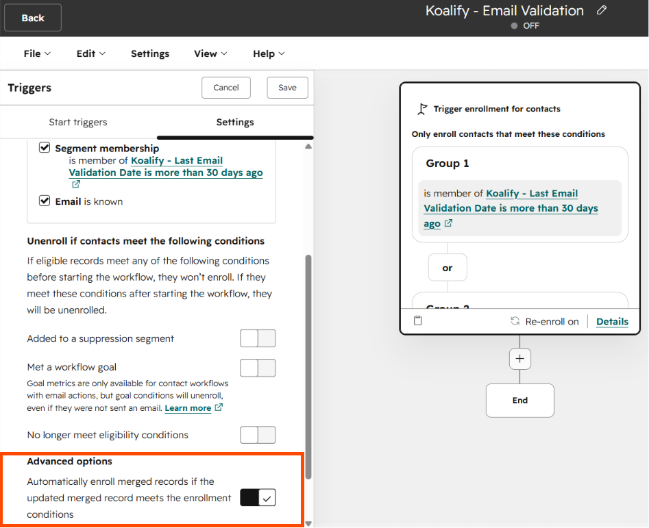 Re-Enrollment After Merge V2