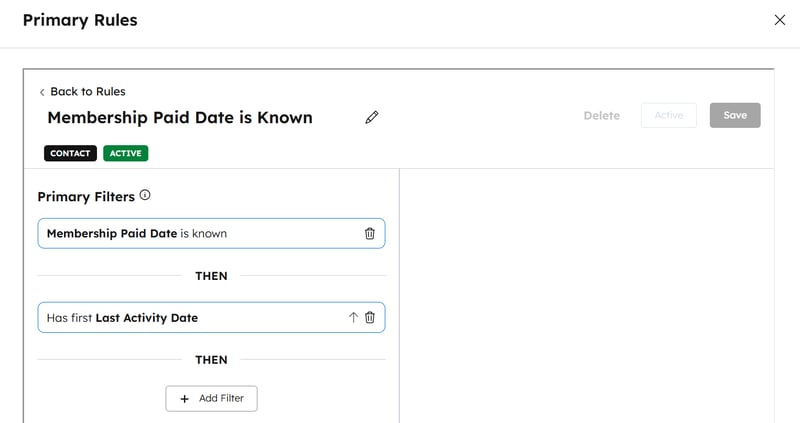 SaaS users or paid members are always identified as the primary duplicate