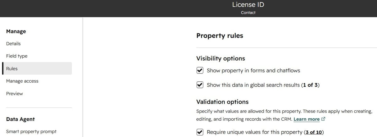 Setting a unique ID in HubSpot