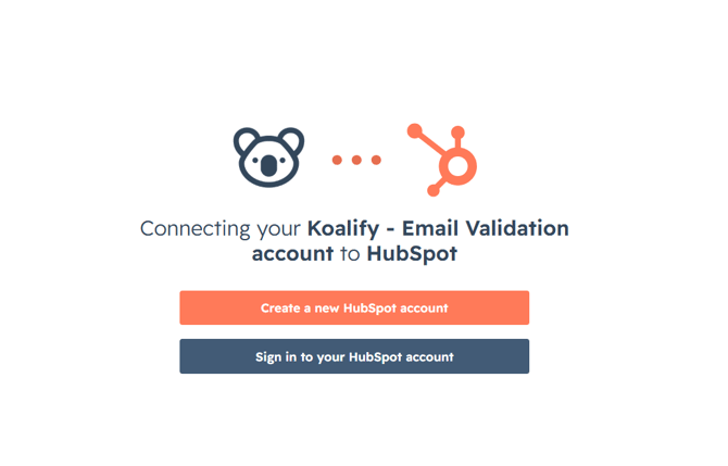 Sign in to your HubSpot account