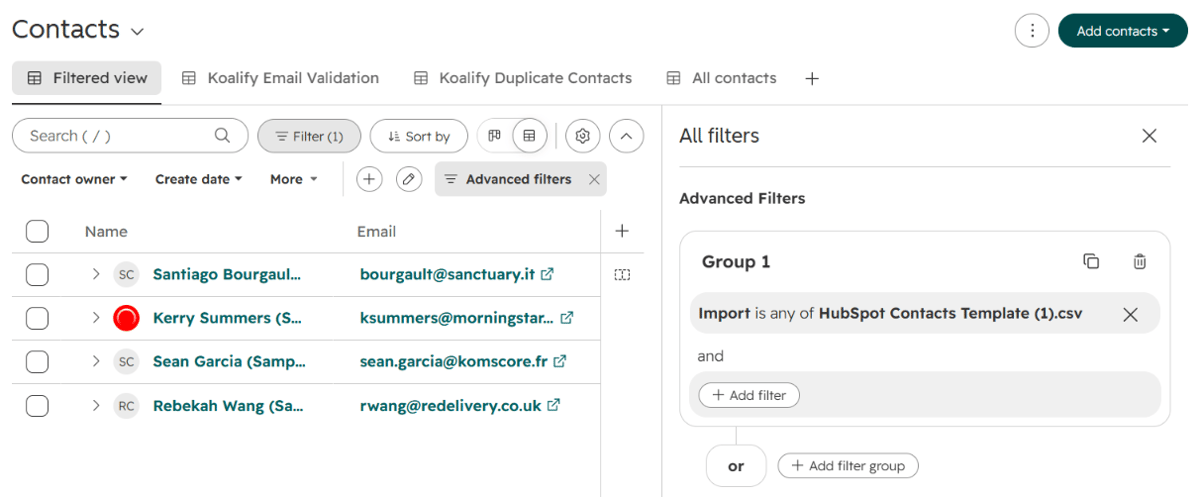 The bulk-before-send workflow, step by step