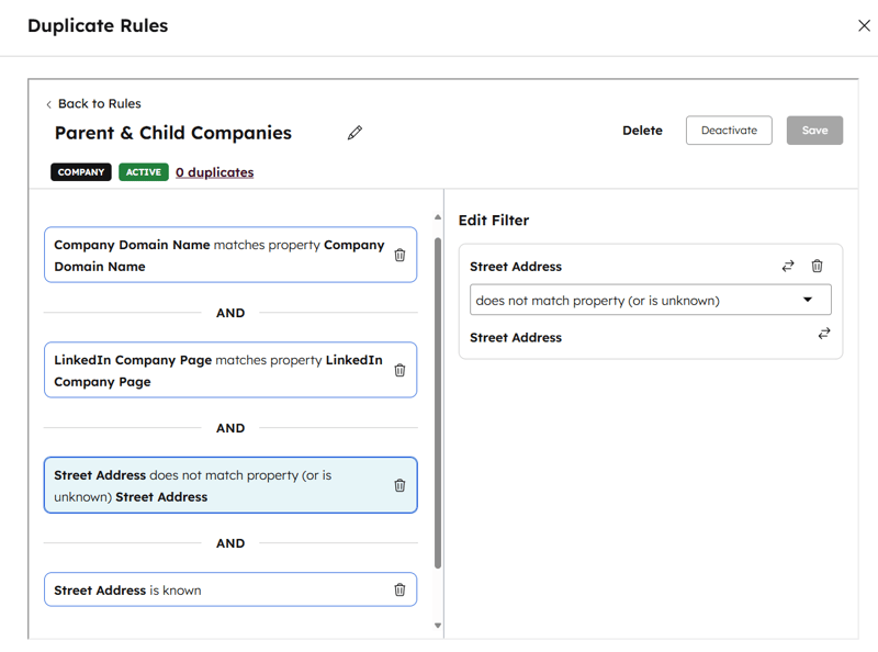 Use Koalify Duplicate Rules to Detect Parent–Child Relationships