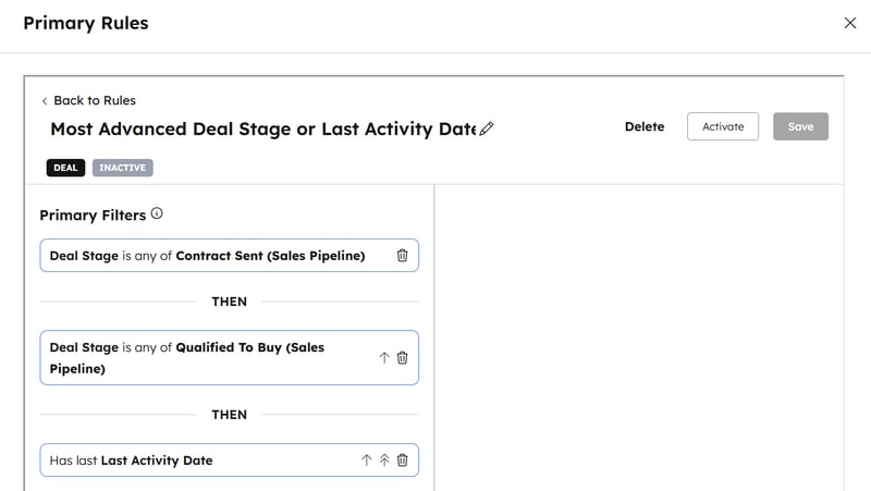 Use Koalify to identify primary and secondary deals