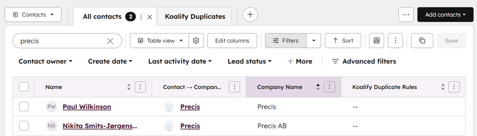 associate the contact to the company using that Primary Company ID of Colleague-2