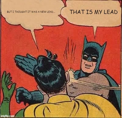 that is my lead