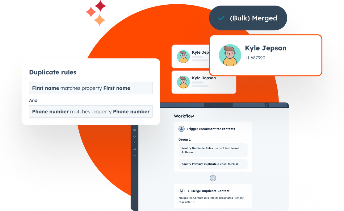 Koalify HubSpot Deduplication Simplified
